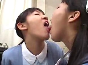 Japanese Girls Kissing